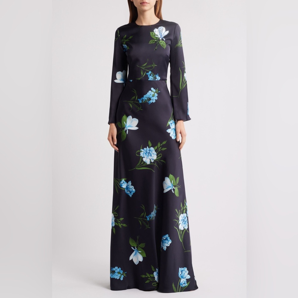 Floral Long Sleeve Maxi Dress